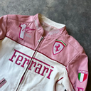 Limited Edition Pink Ferrari Leather Jacket