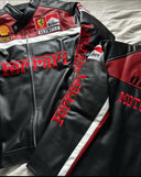 Olympus Motorcycles Leather Jacket – Premium Black & Red Biker Jacket for Men | Riding Gear for Motorcyclists