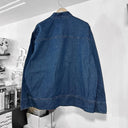 Premium Oversized Washed Denim CNY Jacket | Distressed Lunar New Year Streetwear |