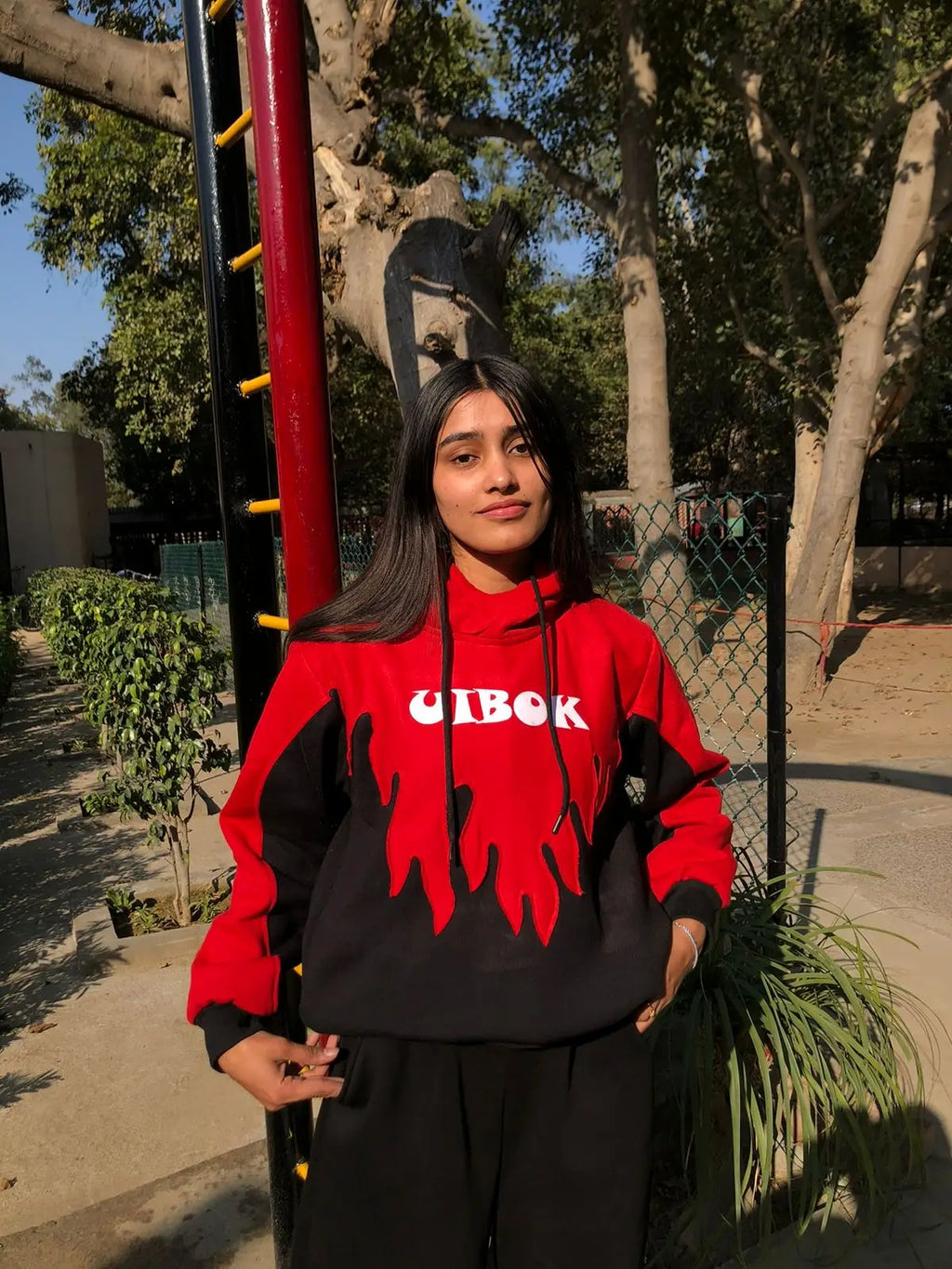 Unisex Flame Hoodie