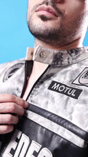 Mercedes Spray Paint Streetwear Jacket Unisex| Premium Motorsport-Inspired Racing Jacket