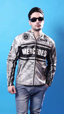 Mercedes Spray Paint Streetwear Jacket Unisex| Premium Motorsport-Inspired Racing Jacket
