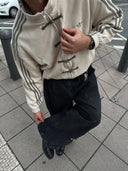 CNY-Inspired Premium White Suede Streetwear Jacket