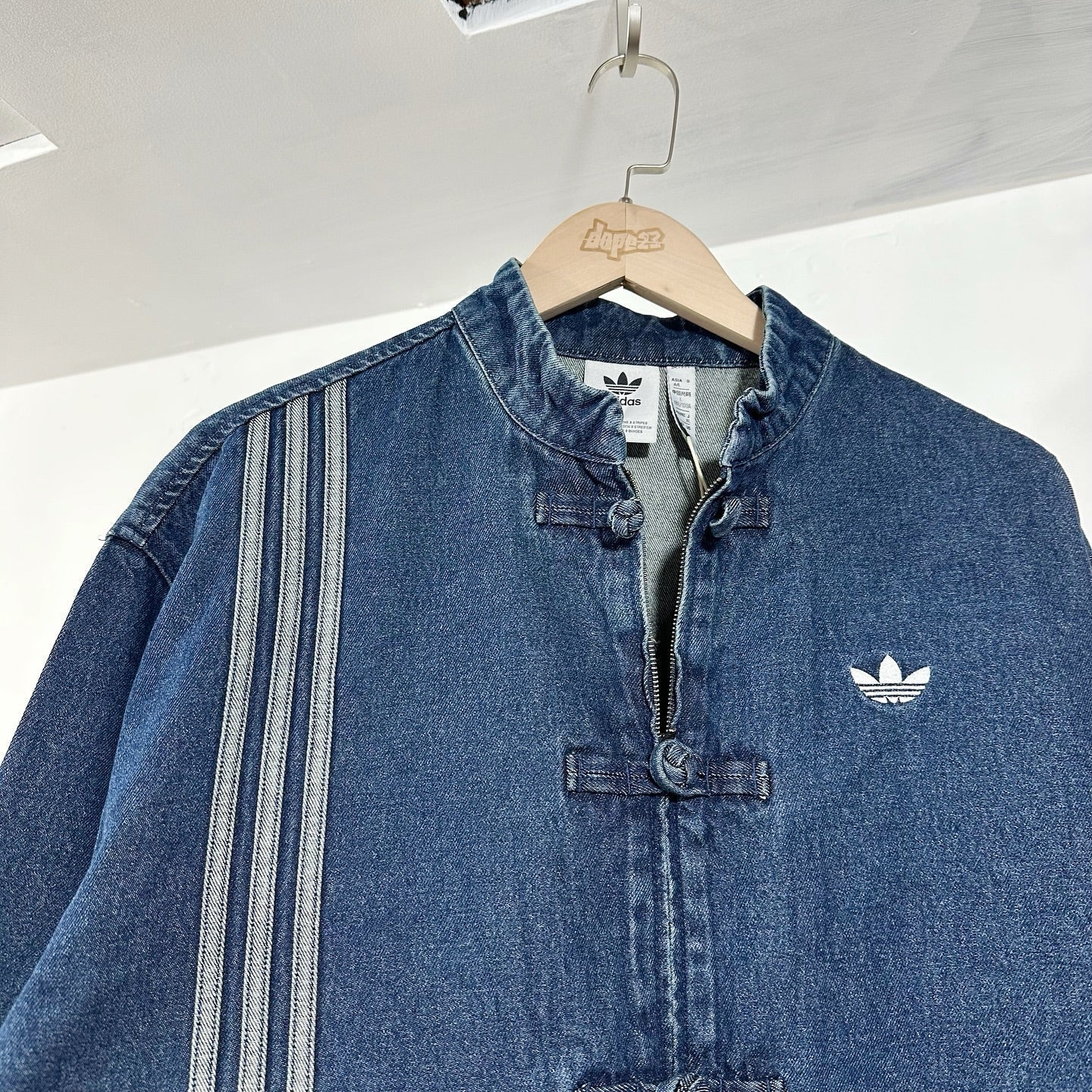 Premium Oversized Washed Denim CNY Jacket | Distressed Lunar New Year Streetwear |